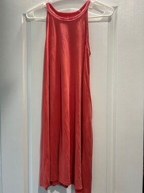Francesca's Collections Coral Maxi Halter Dress